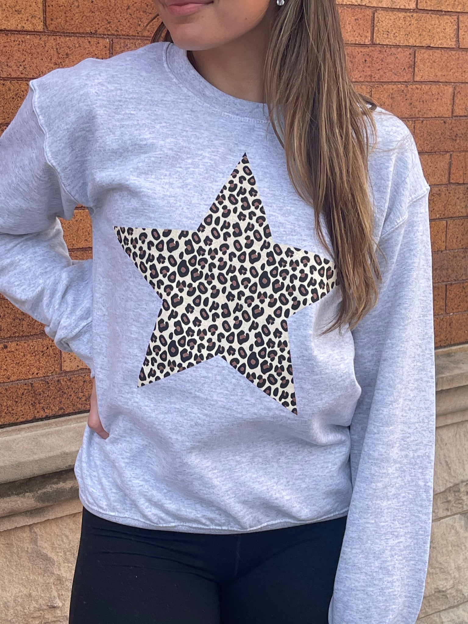 Leopard Star Sweater