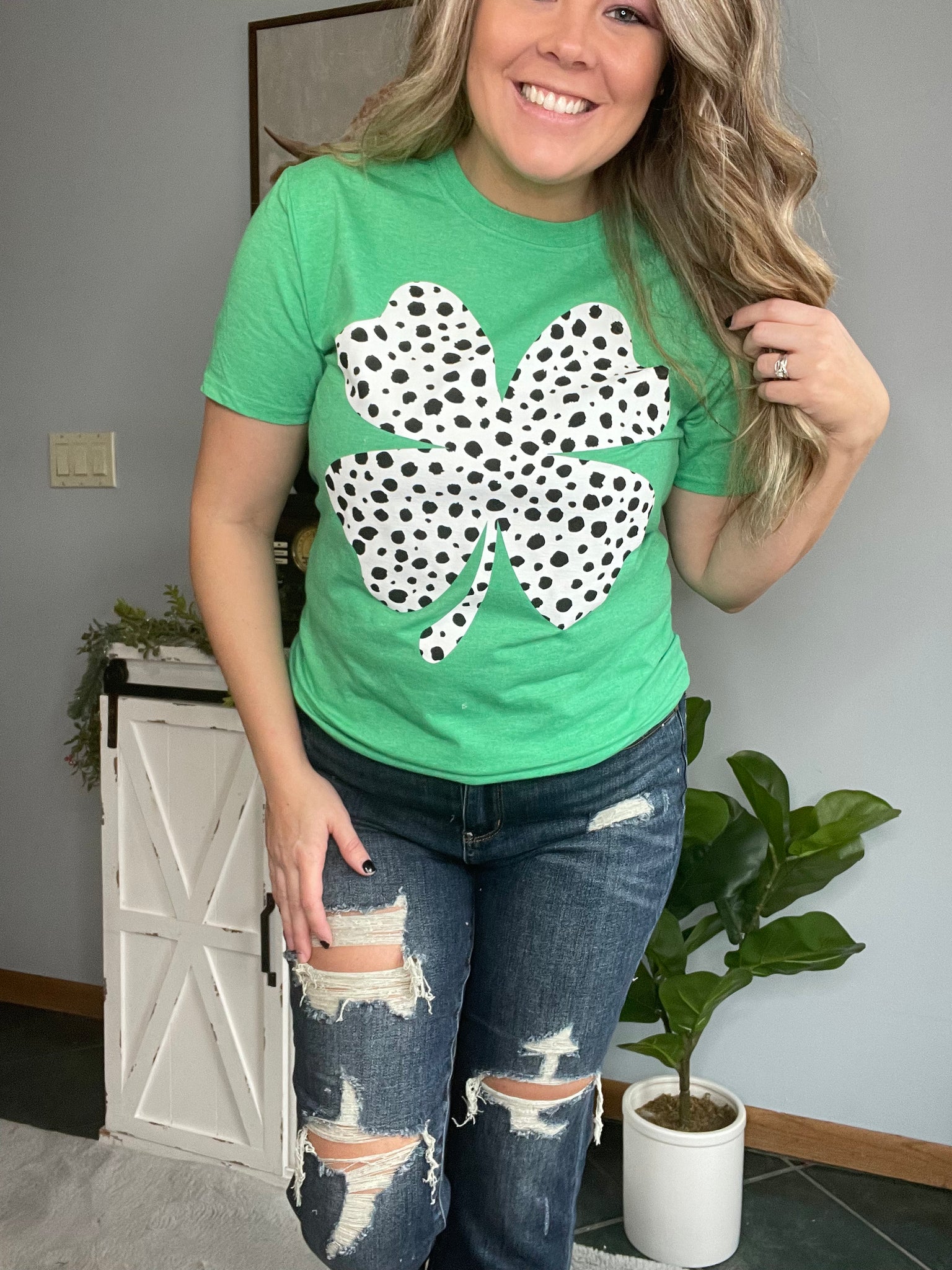 Dalmation Clover Tee